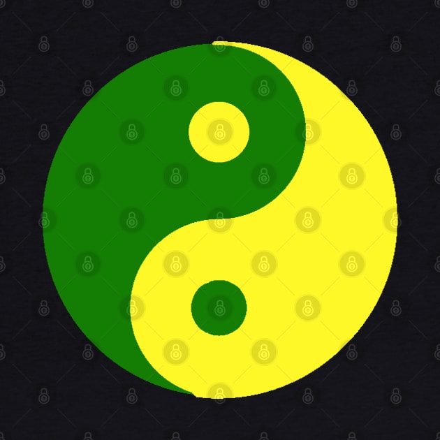 Yin Yang in green and yellow by NovaOven